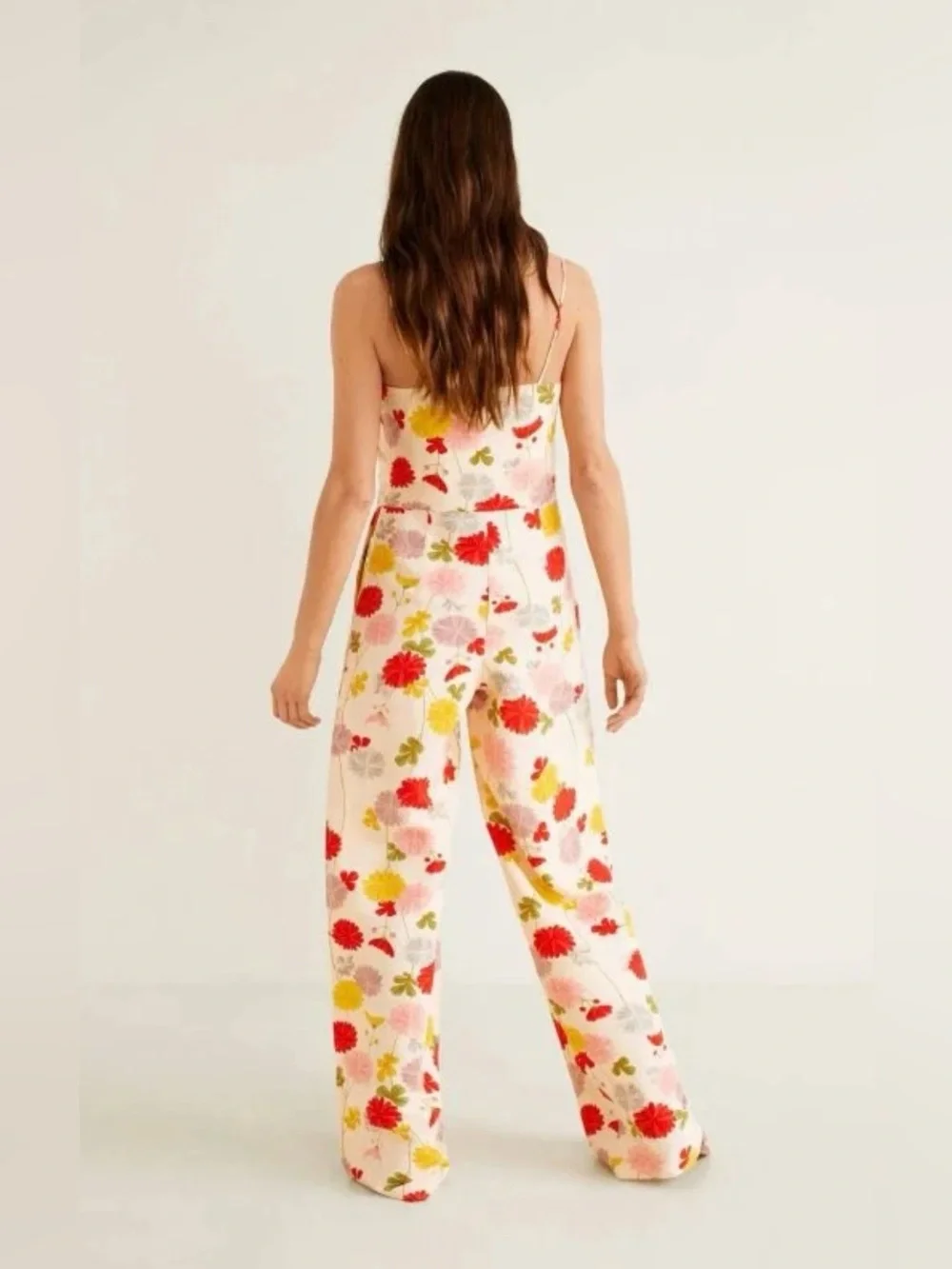 MNG Floral Linen Blend Jumpsuit NWT Sz XS Wedding Guest/Party